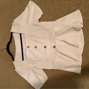 White Button-Up Blouse